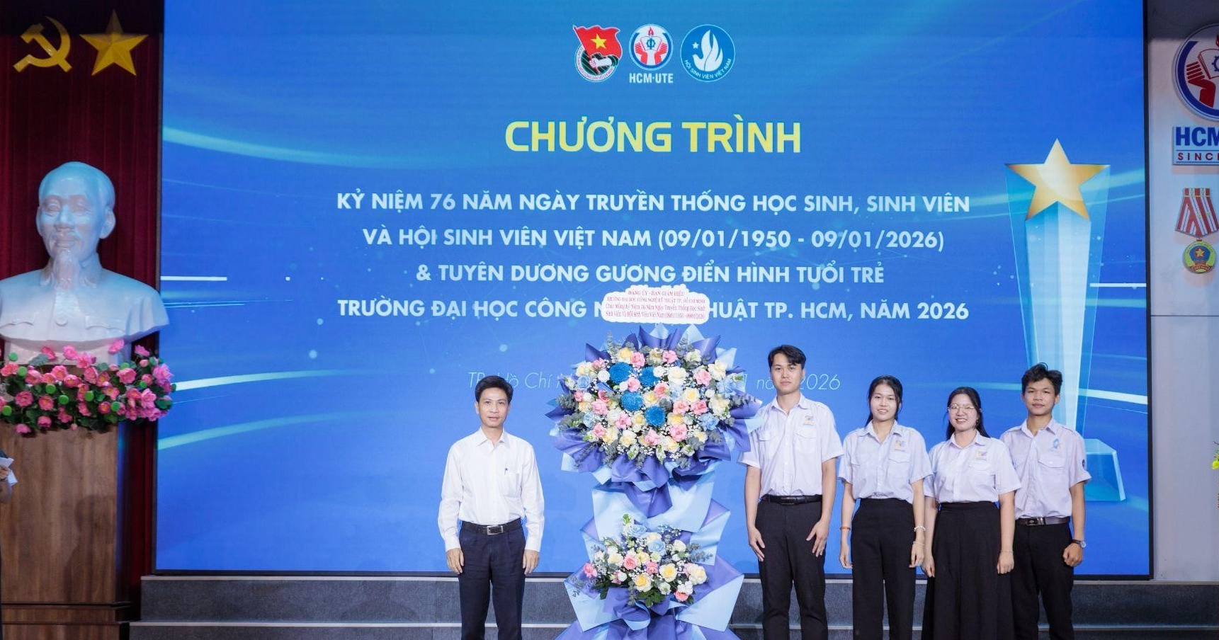 YHCMUTE Awards 2026 – Lễ tuyên dương Gương điển hình tuổi trẻ Trường Đại học Công nghệ Kỹ thuật TP.HCM năm 2025