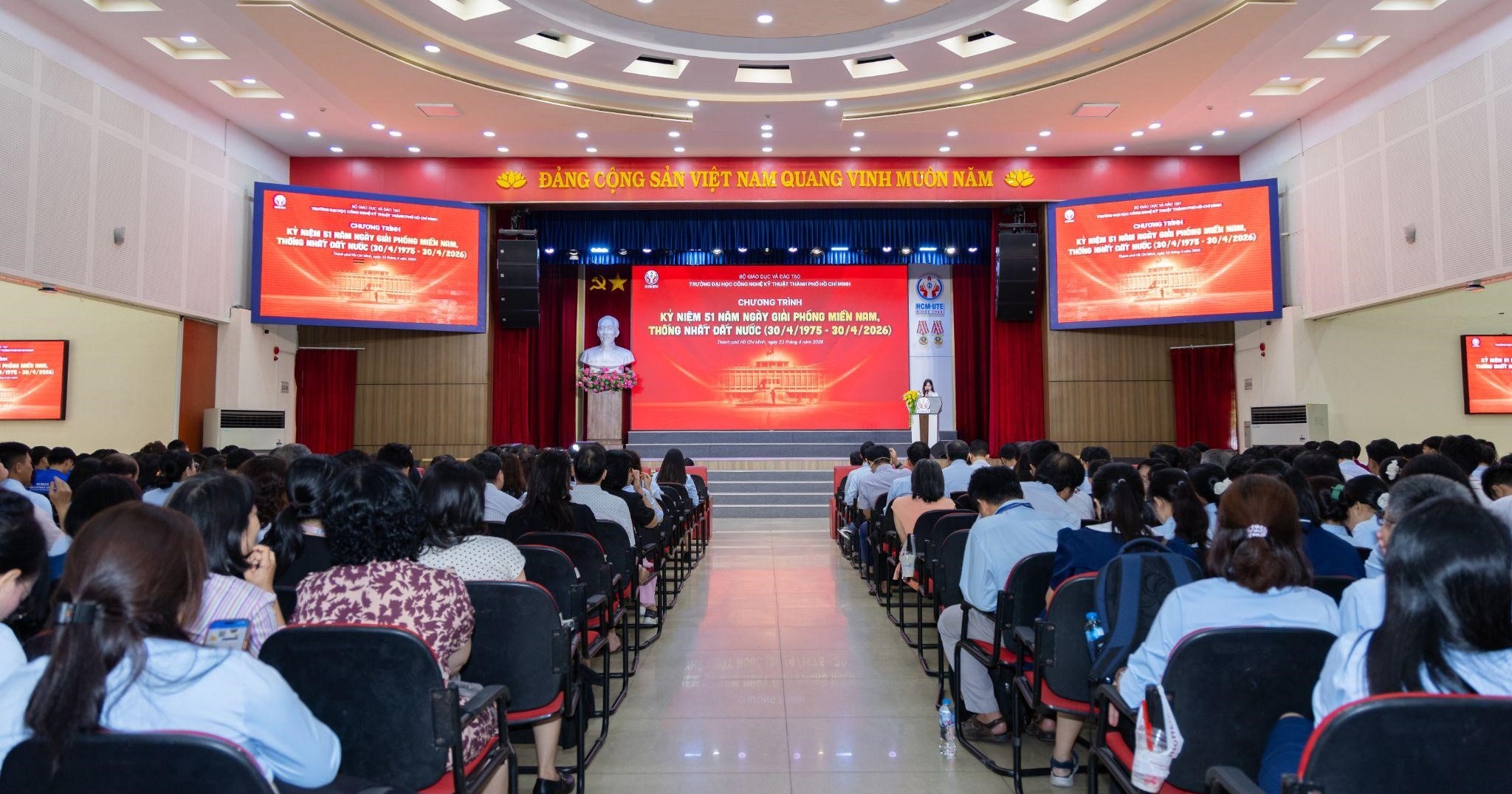 HCM-UTE tổ chức kỷ niệm 51 năm Ngày Giải phóng miền Nam, thống nhất đất nước (30/4/1975 - 30/4/2026)