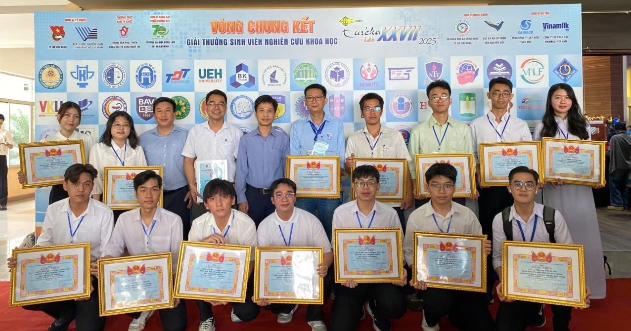 HCMUTE đạt nhiều thành tích tại Giải thưởng Sinh viên nghiên cứu khoa học Euréka lần XXVI năm 2025