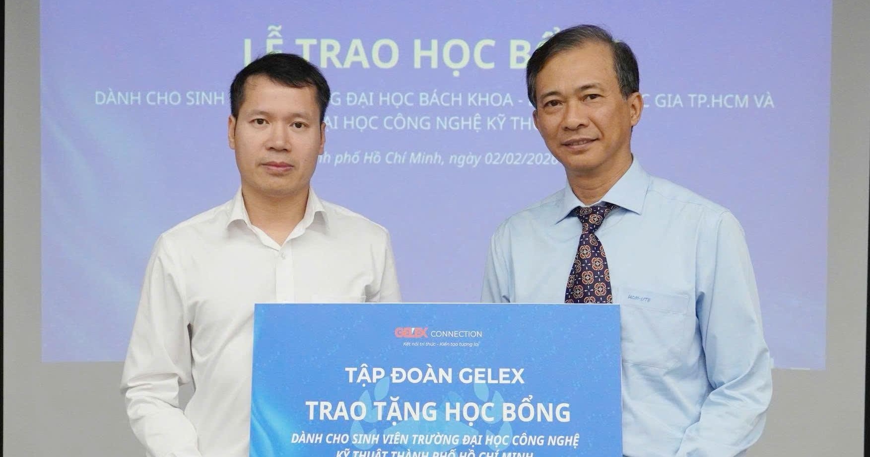 Sinh viên HCM-UTE nhận học bổng GELEX và trải nghiệm thực tế tại doanh nghiệp