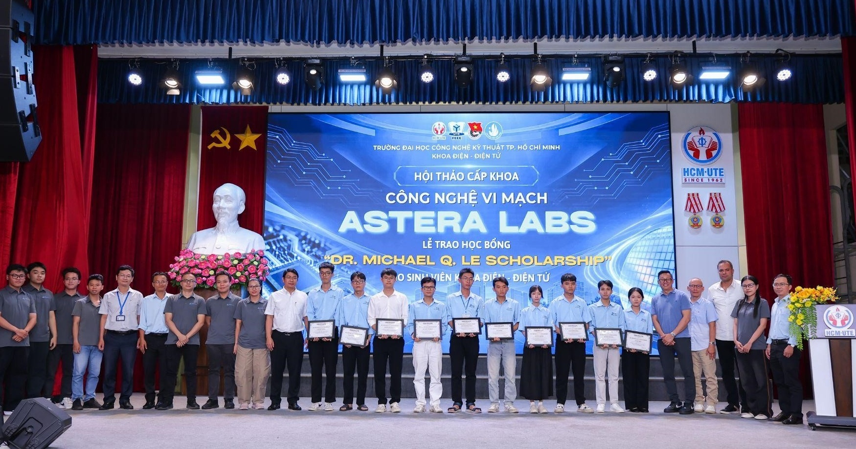 Hội thảo “Công nghệ vi mạch Astera Labs” và trao học bổng Dr. Michael Q. Le Scholarship cho sinh viên HCM-UTE